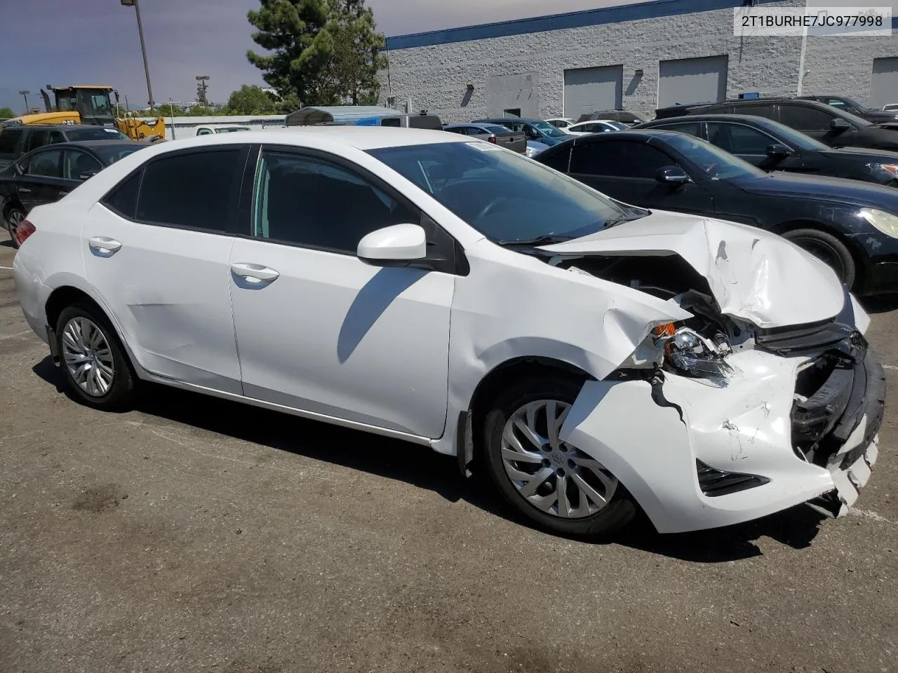 2018 Toyota Corolla L VIN: 2T1BURHE7JC977998 Lot: 70865574