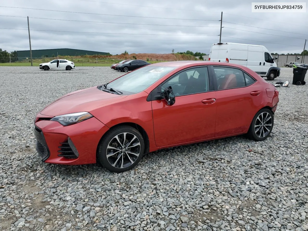 2018 Toyota Corolla L VIN: 5YFBURHE9JP834759 Lot: 70890034