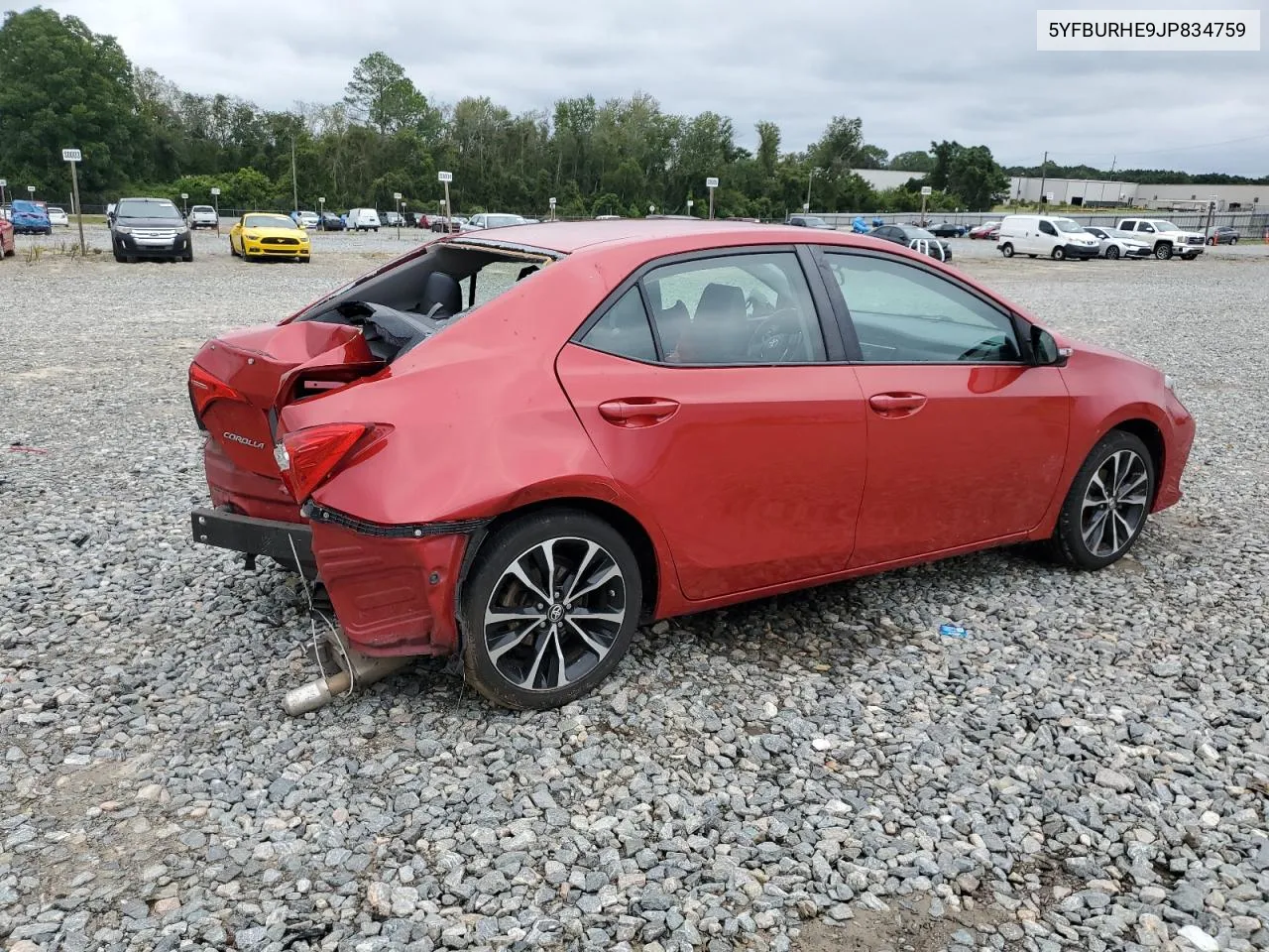 2018 Toyota Corolla L VIN: 5YFBURHE9JP834759 Lot: 70890034