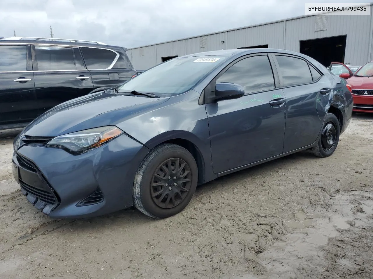 2018 Toyota Corolla L VIN: 5YFBURHE4JP799435 Lot: 70949874