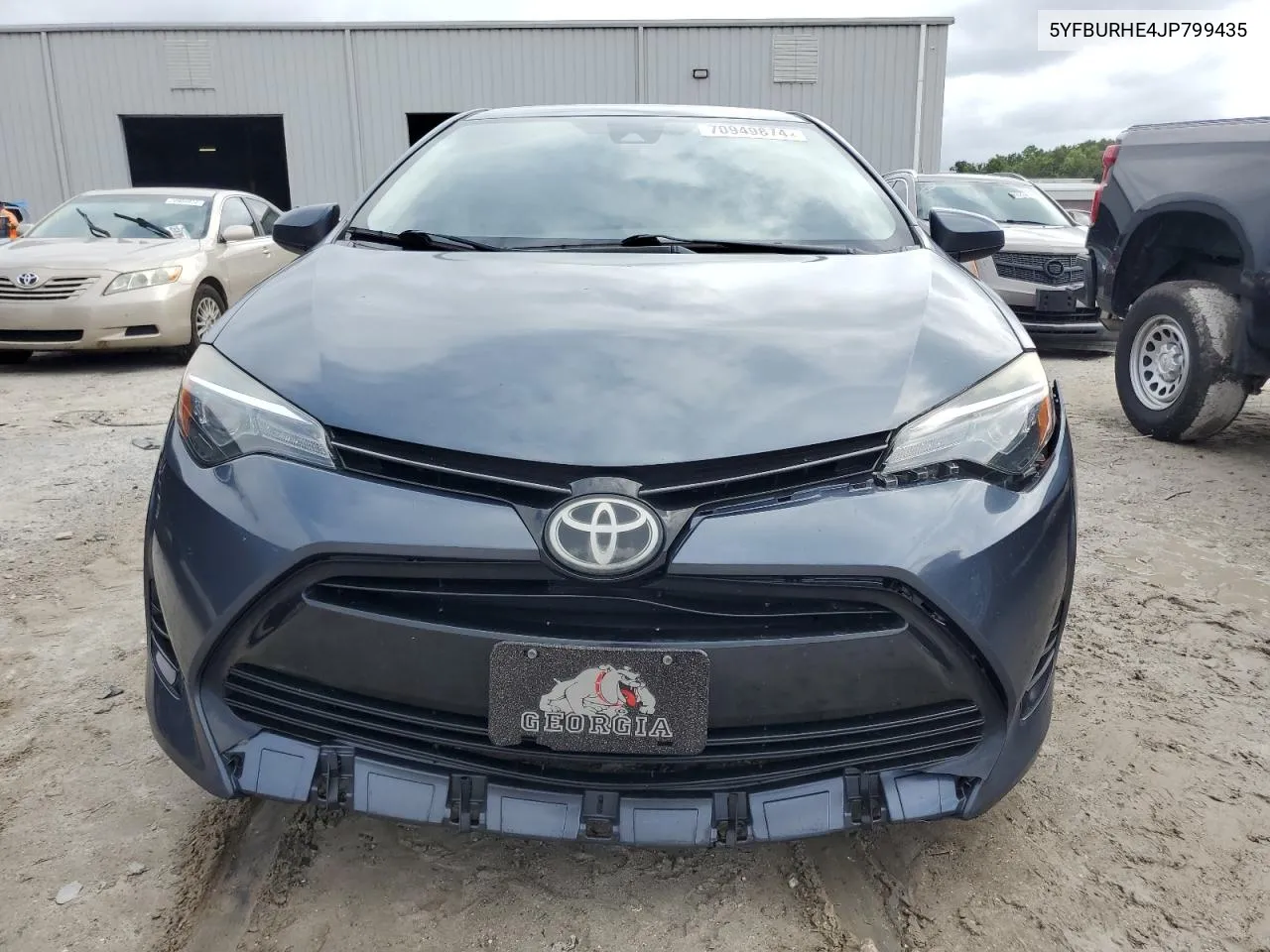 2018 Toyota Corolla L VIN: 5YFBURHE4JP799435 Lot: 70949874