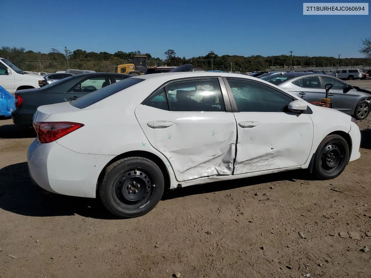 2018 Toyota Corolla L VIN: 2T1BURHE4JC060694 Lot: 70975764