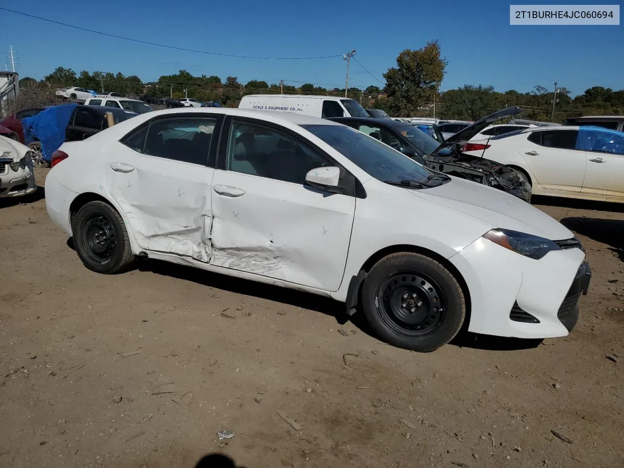 2018 Toyota Corolla L VIN: 2T1BURHE4JC060694 Lot: 70975764