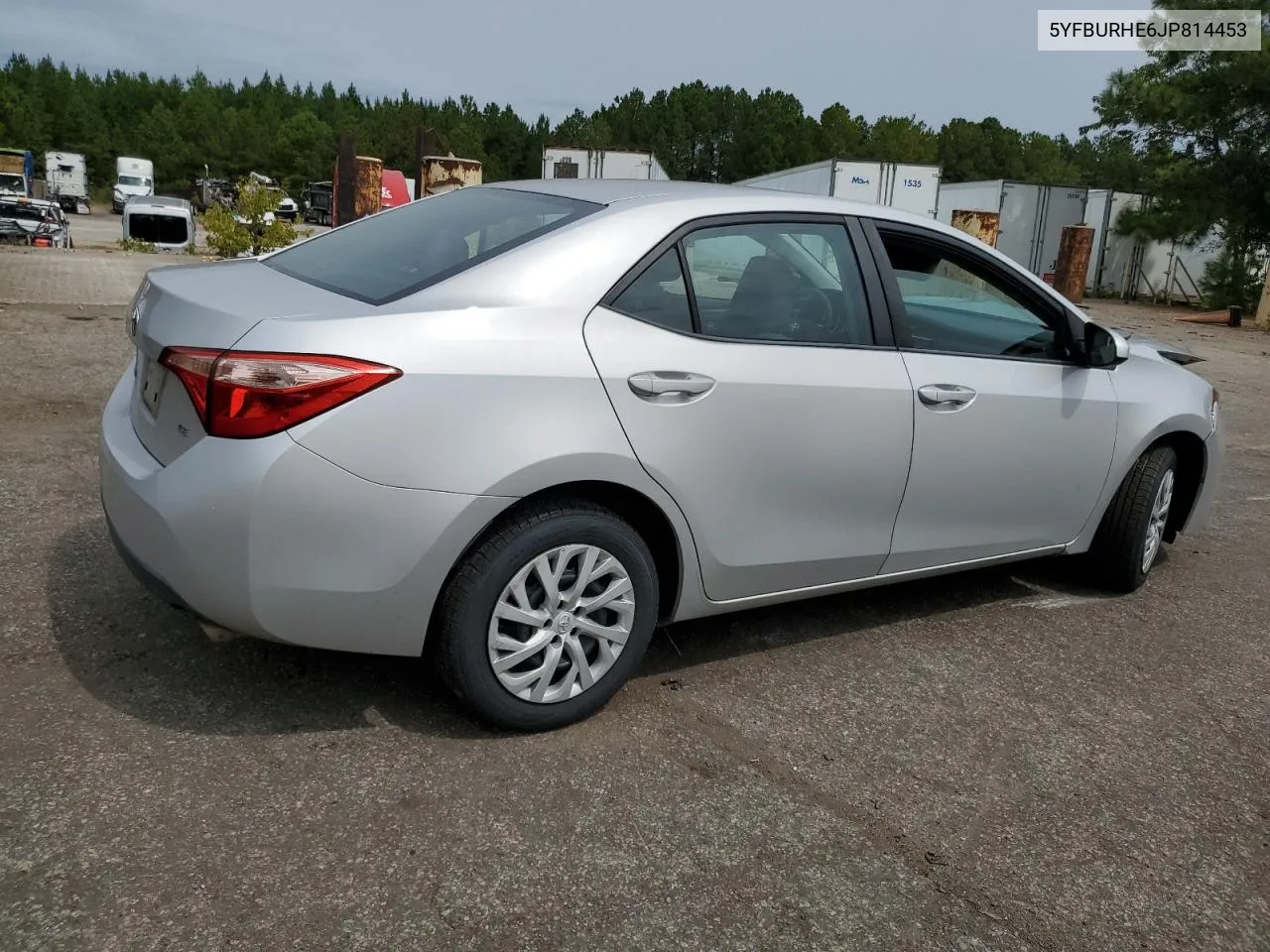 2018 Toyota Corolla L VIN: 5YFBURHE6JP814453 Lot: 71016344