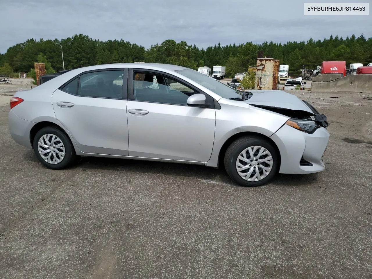 2018 Toyota Corolla L VIN: 5YFBURHE6JP814453 Lot: 71016344