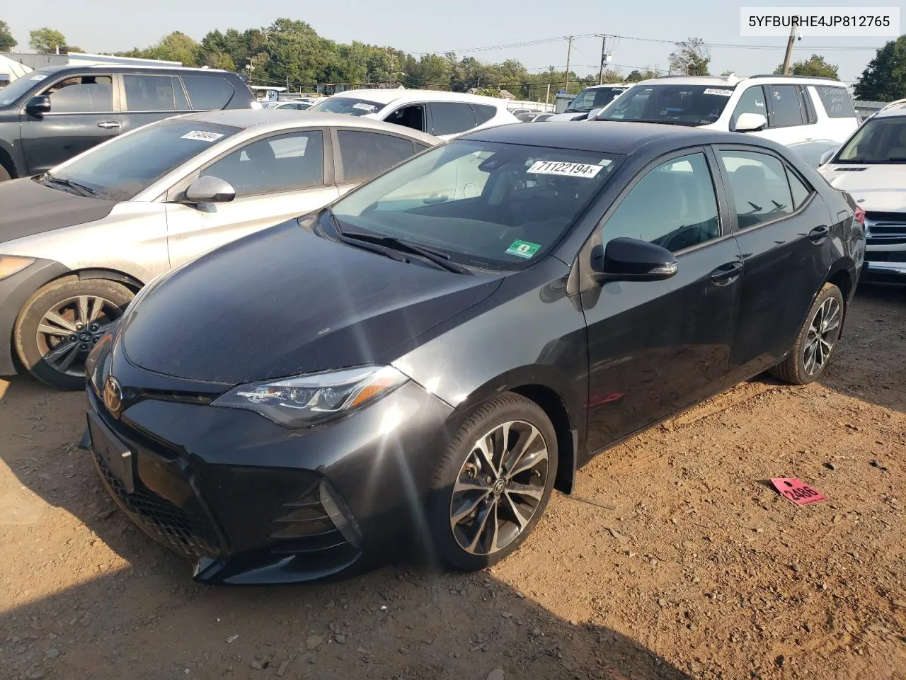 2018 Toyota Corolla L VIN: 5YFBURHE4JP812765 Lot: 71122194