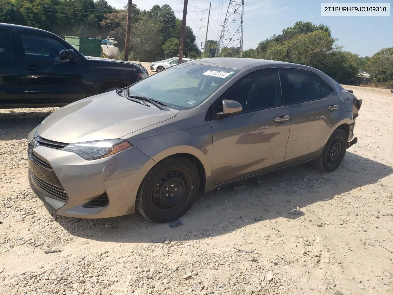 2018 Toyota Corolla L VIN: 2T1BURHE9JC109310 Lot: 71229764