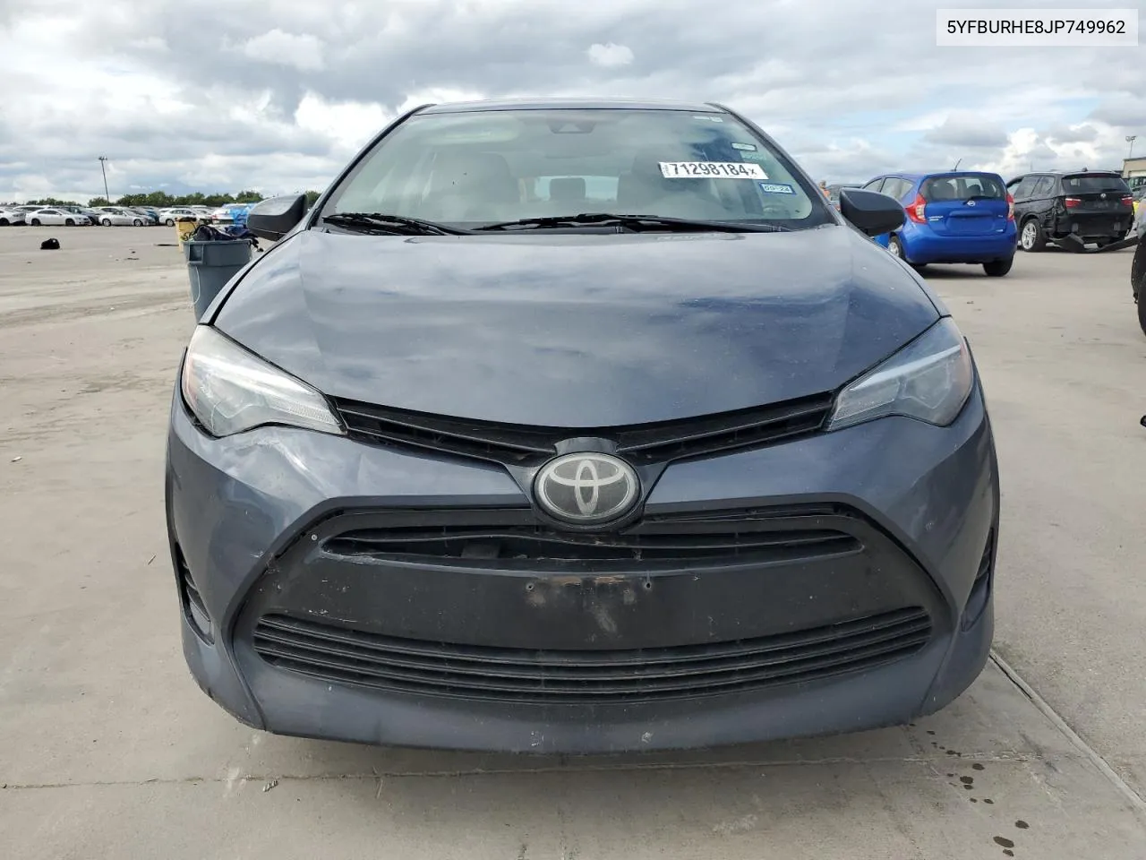 2018 Toyota Corolla L VIN: 5YFBURHE8JP749962 Lot: 71298184