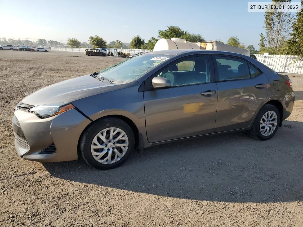 2T1BURHE8JC113865 2018 Toyota Corolla L