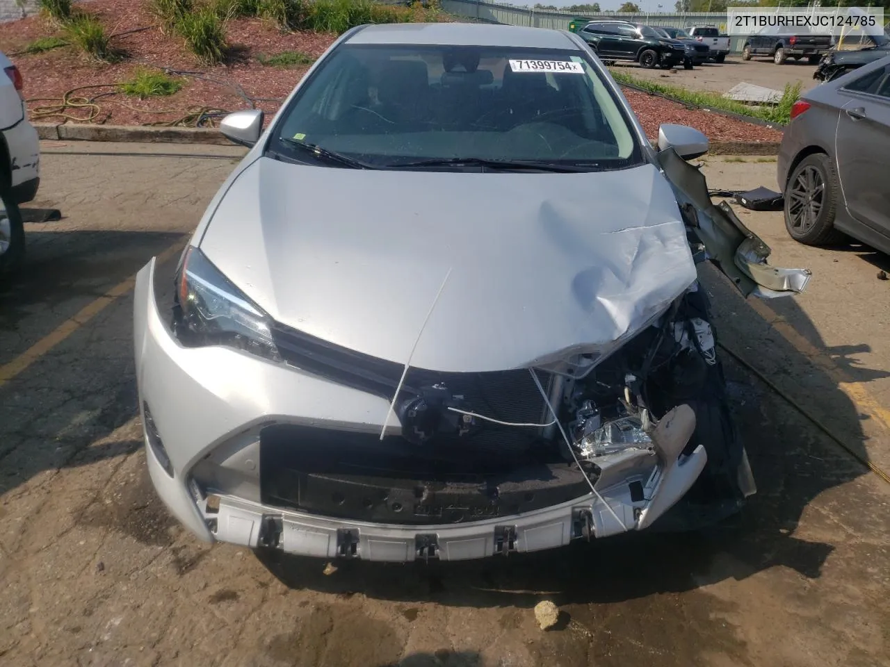 2018 Toyota Corolla L VIN: 2T1BURHEXJC124785 Lot: 71399754