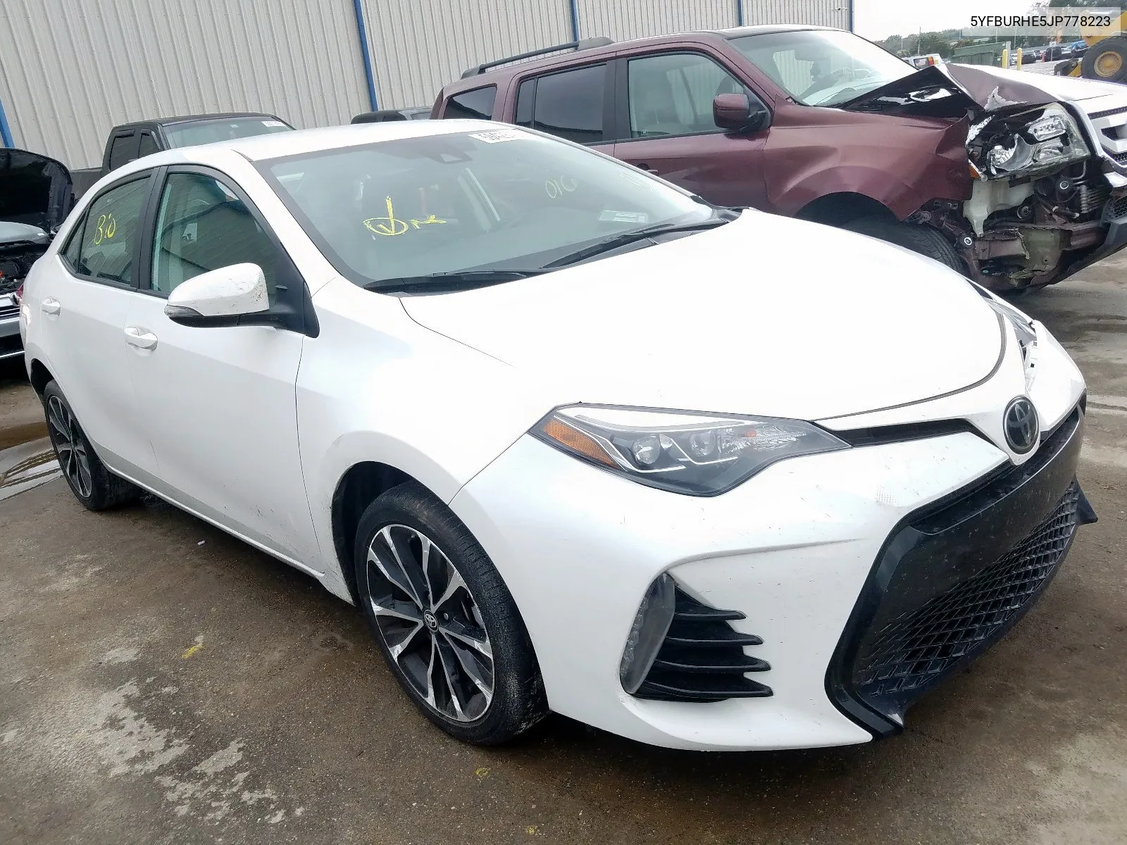 2018 Toyota Corolla L VIN: 5YFBURHE5JP778223 Lot: 71450374