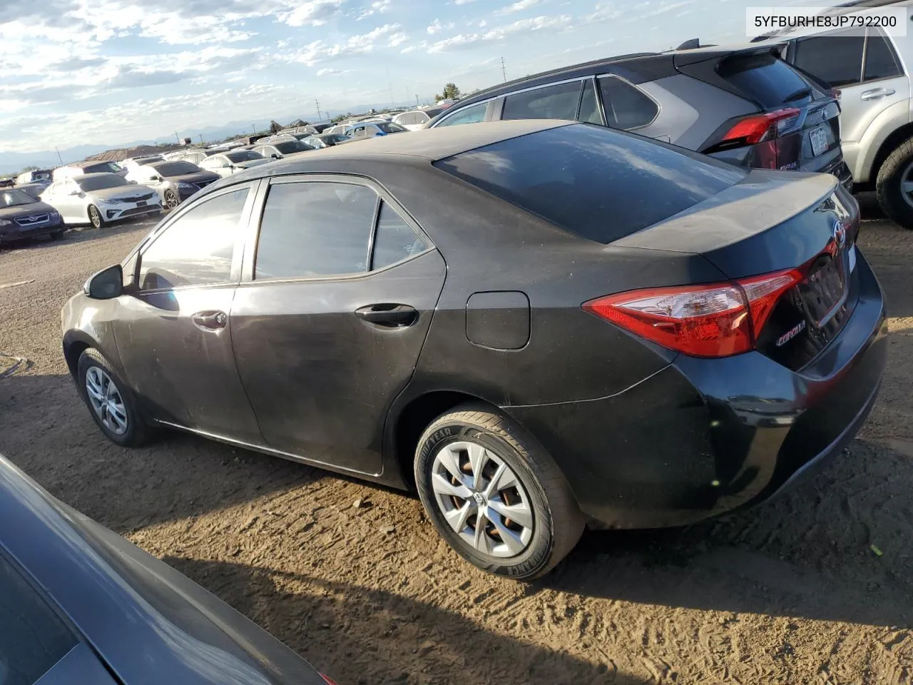 2018 Toyota Corolla L VIN: 5YFBURHE8JP792200 Lot: 71501154