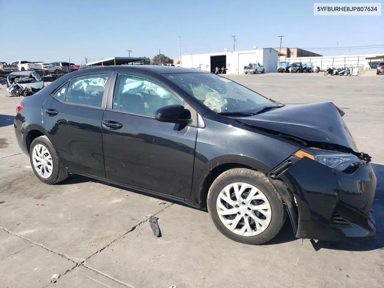 2018 Toyota Corolla L VIN: 5YFBURHE8JP807634 Lot: 71620744