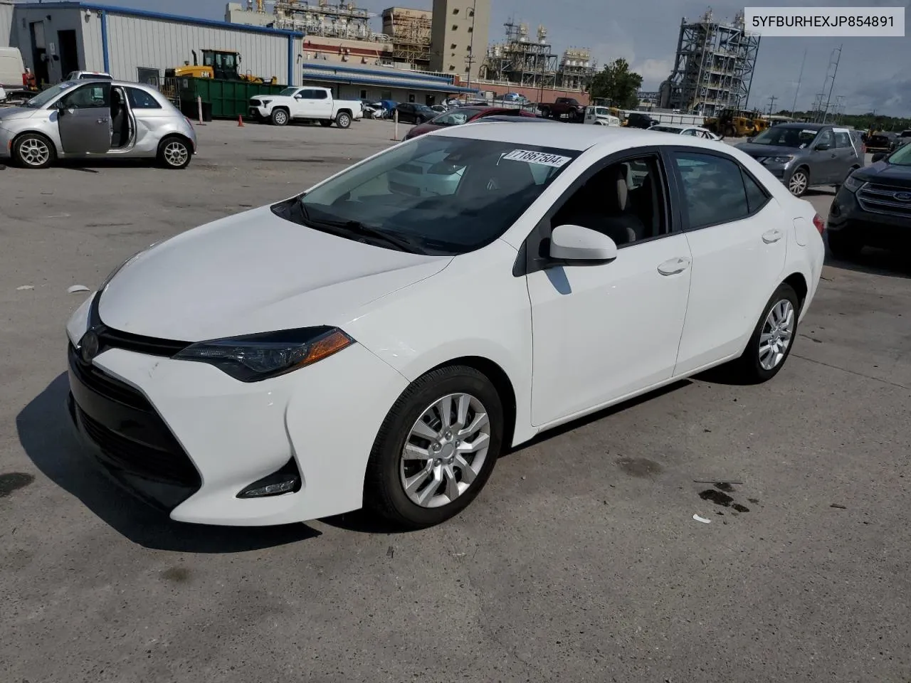 2018 Toyota Corolla L VIN: 5YFBURHEXJP854891 Lot: 71867504