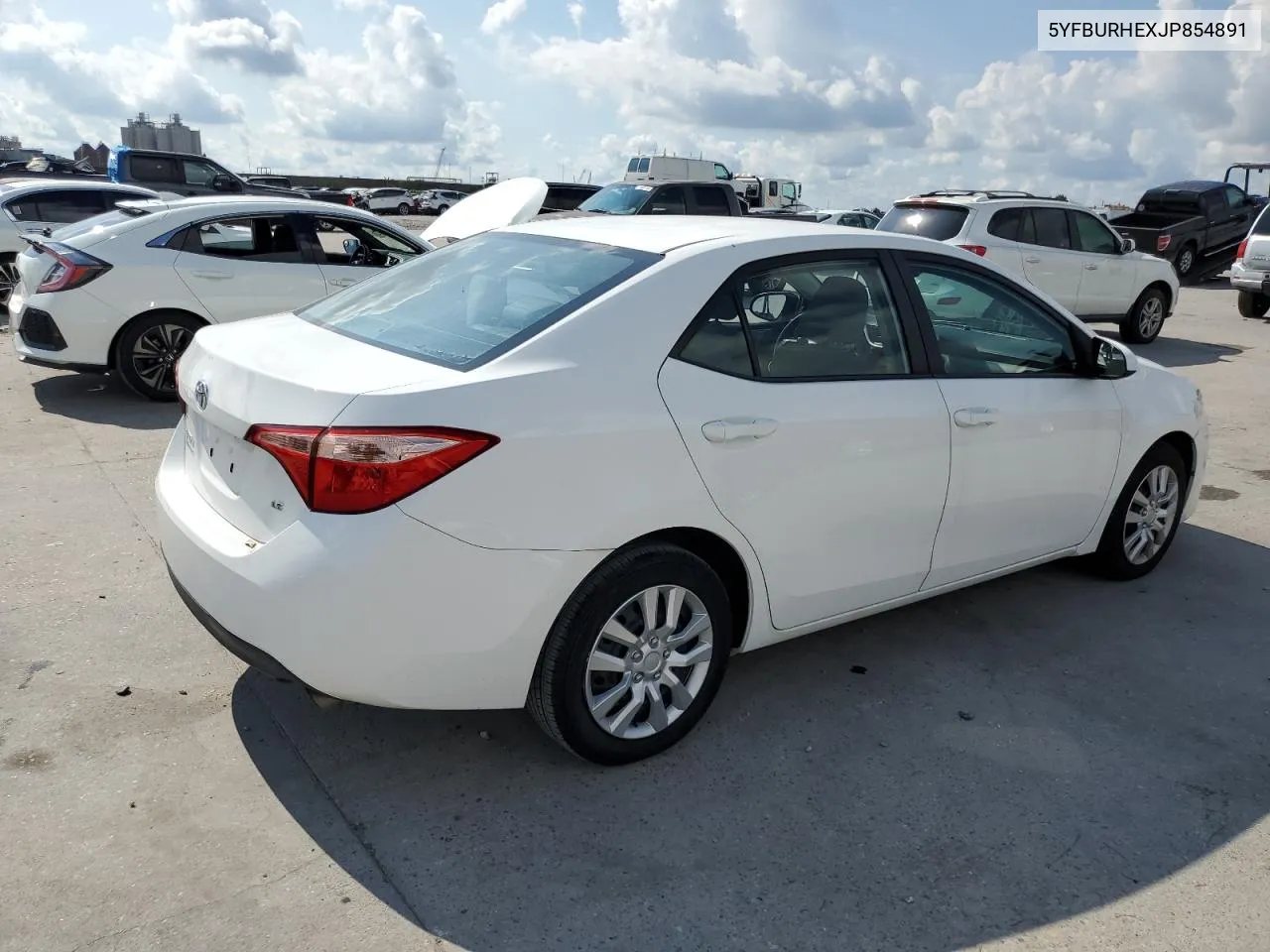 2018 Toyota Corolla L VIN: 5YFBURHEXJP854891 Lot: 71867504