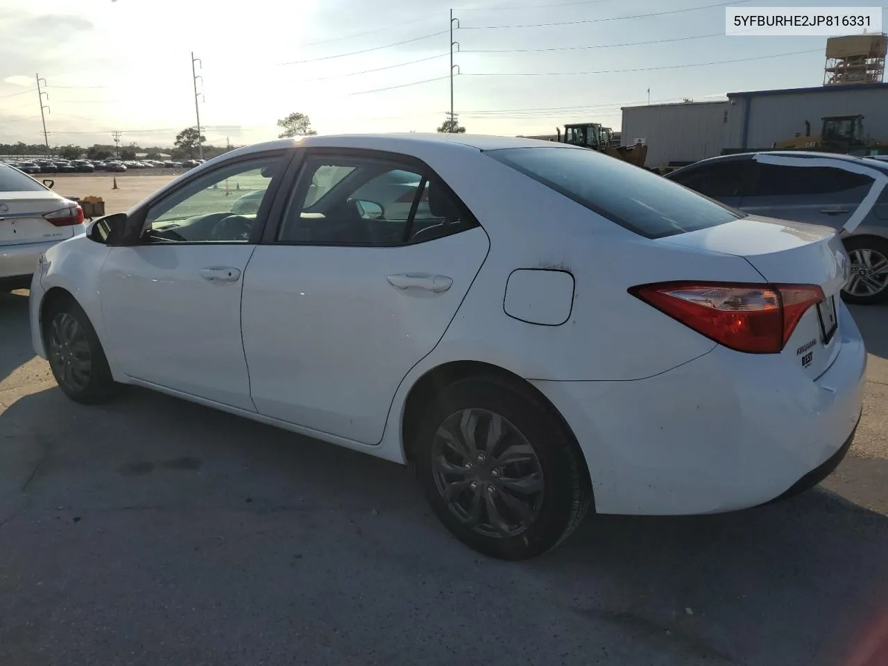 2018 Toyota Corolla L VIN: 5YFBURHE2JP816331 Lot: 71877744