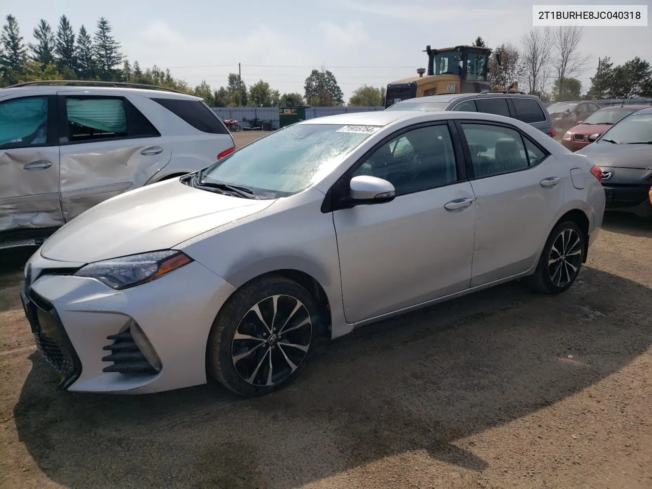 2018 Toyota Corolla L VIN: 2T1BURHE8JC040318 Lot: 71915754