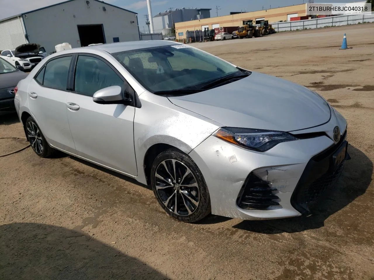 2018 Toyota Corolla L VIN: 2T1BURHE8JC040318 Lot: 71915754