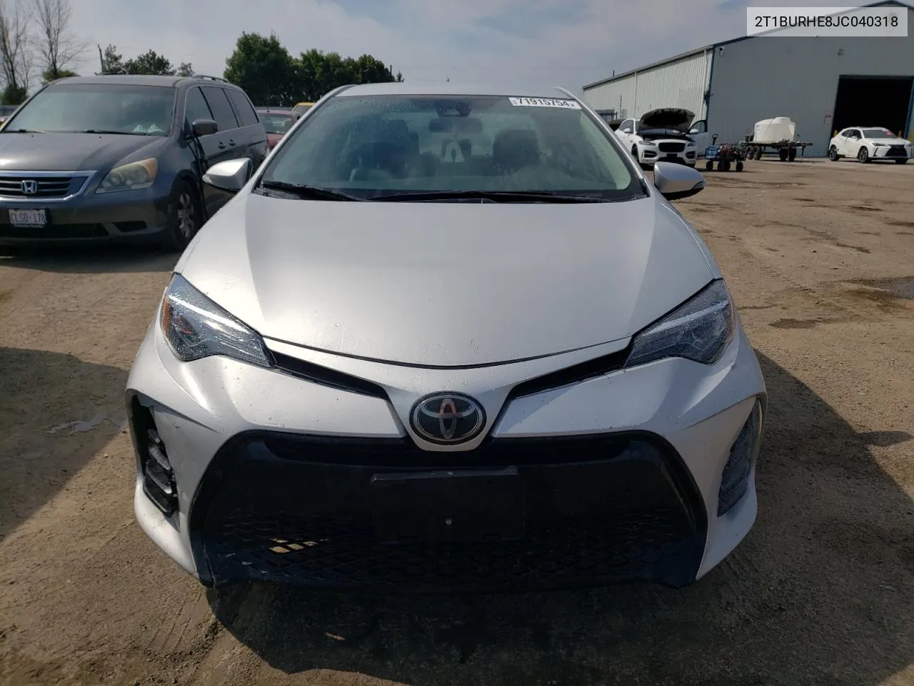 2018 Toyota Corolla L VIN: 2T1BURHE8JC040318 Lot: 71915754