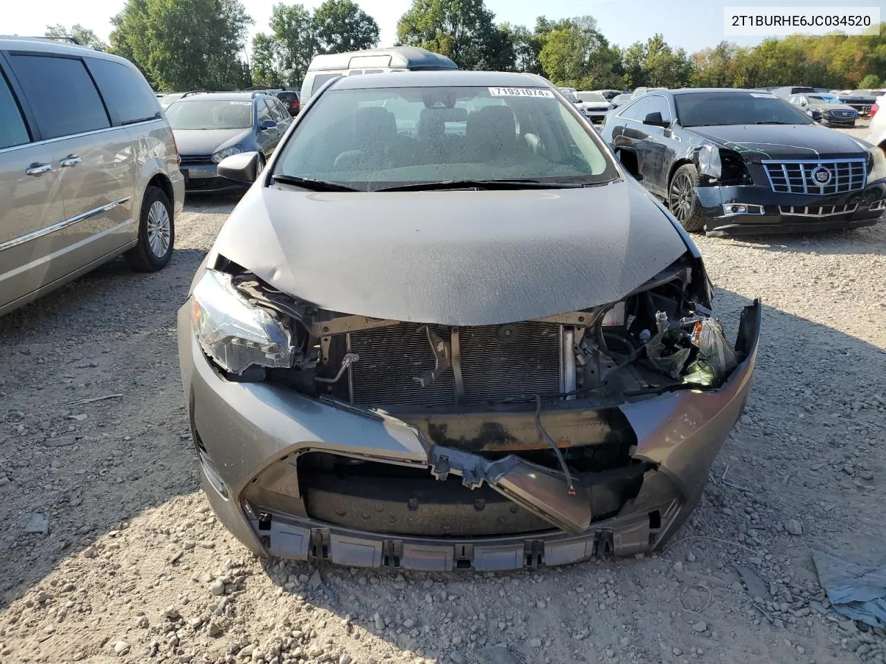 2T1BURHE6JC034520 2018 Toyota Corolla L