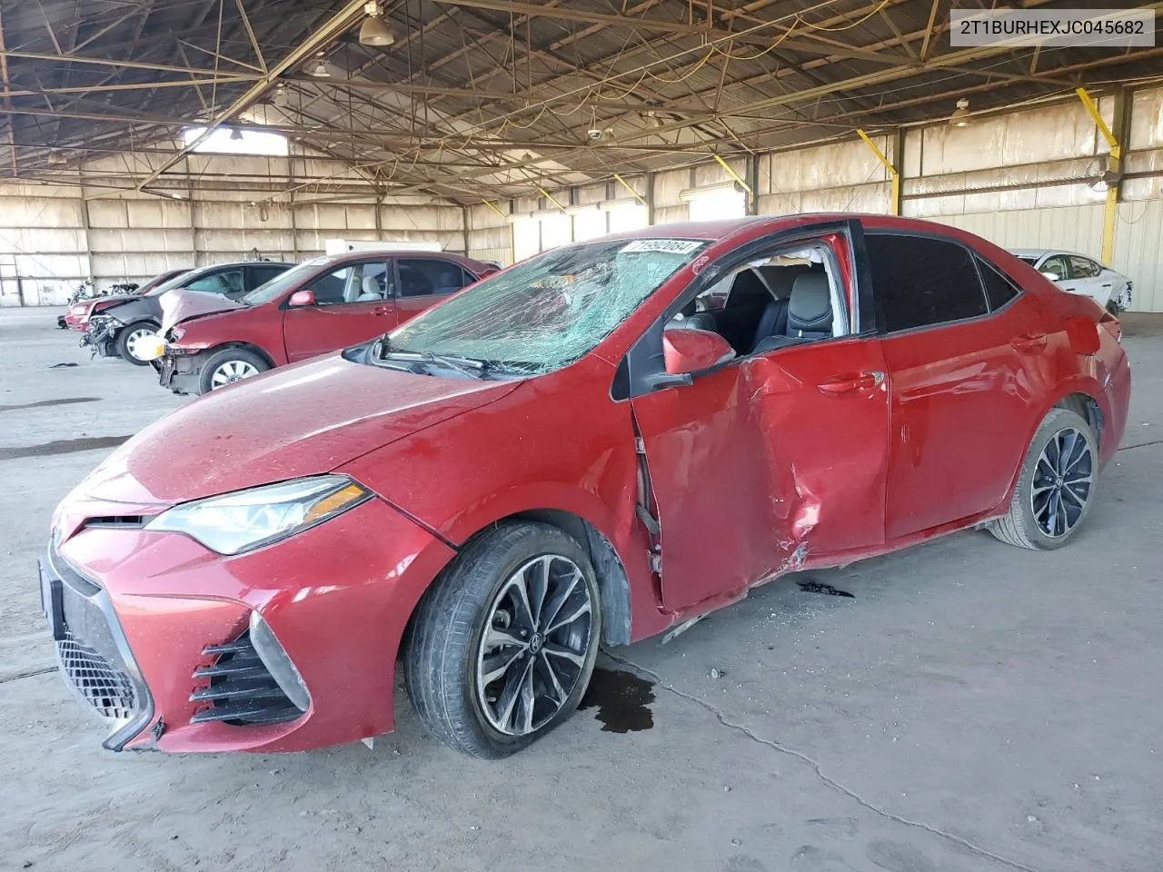 2T1BURHEXJC045682 2018 Toyota Corolla L