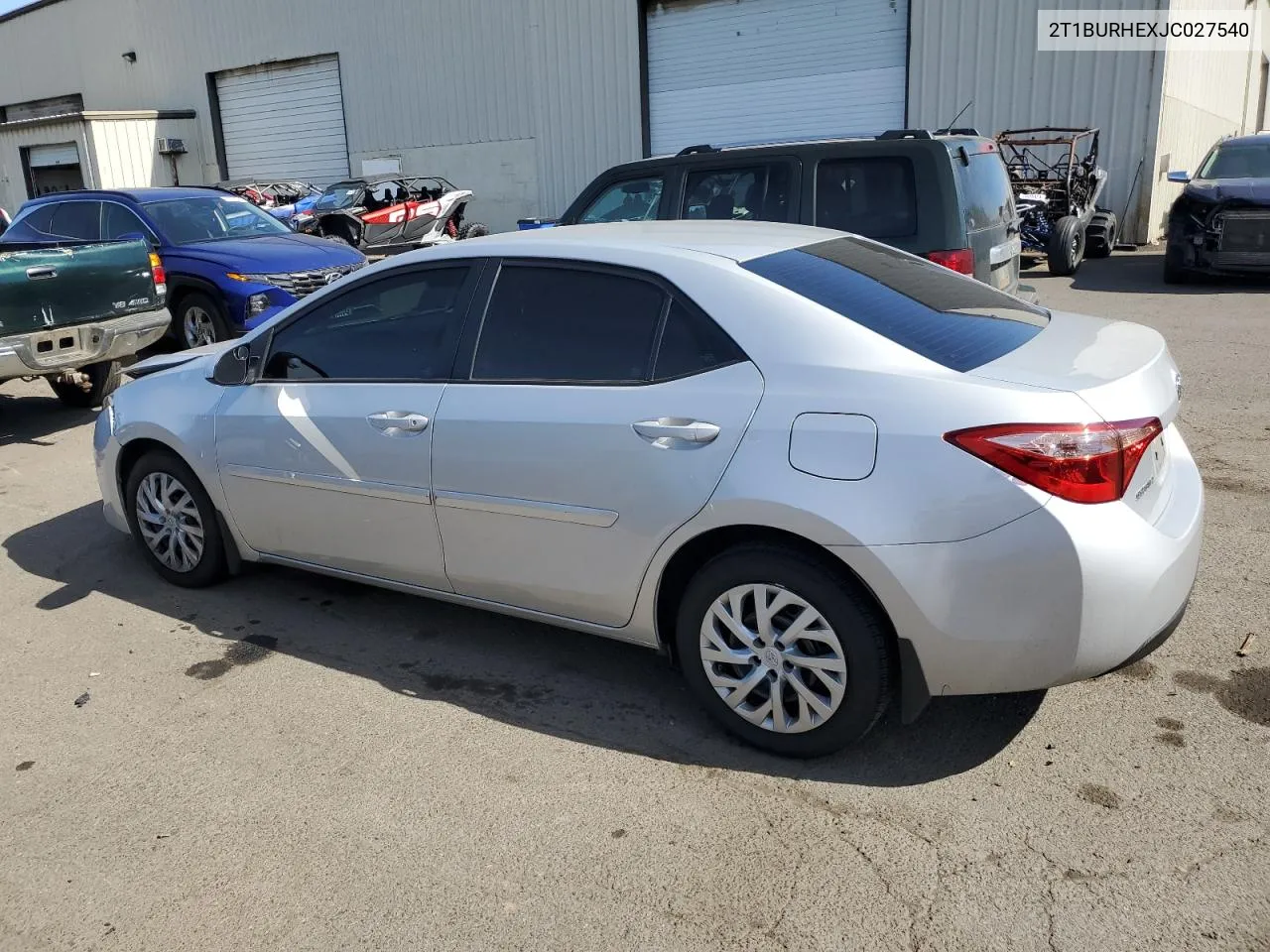 2018 Toyota Corolla L VIN: 2T1BURHEXJC027540 Lot: 72013684