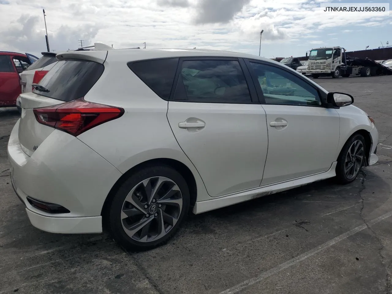 2018 Toyota Corolla Im VIN: JTNKARJEXJJ563360 Lot: 72079934