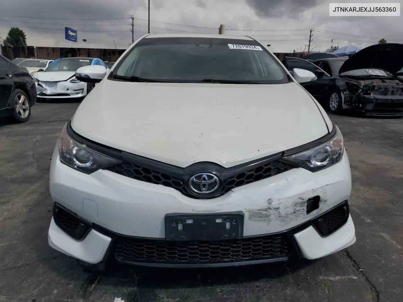 2018 Toyota Corolla Im VIN: JTNKARJEXJJ563360 Lot: 72079934