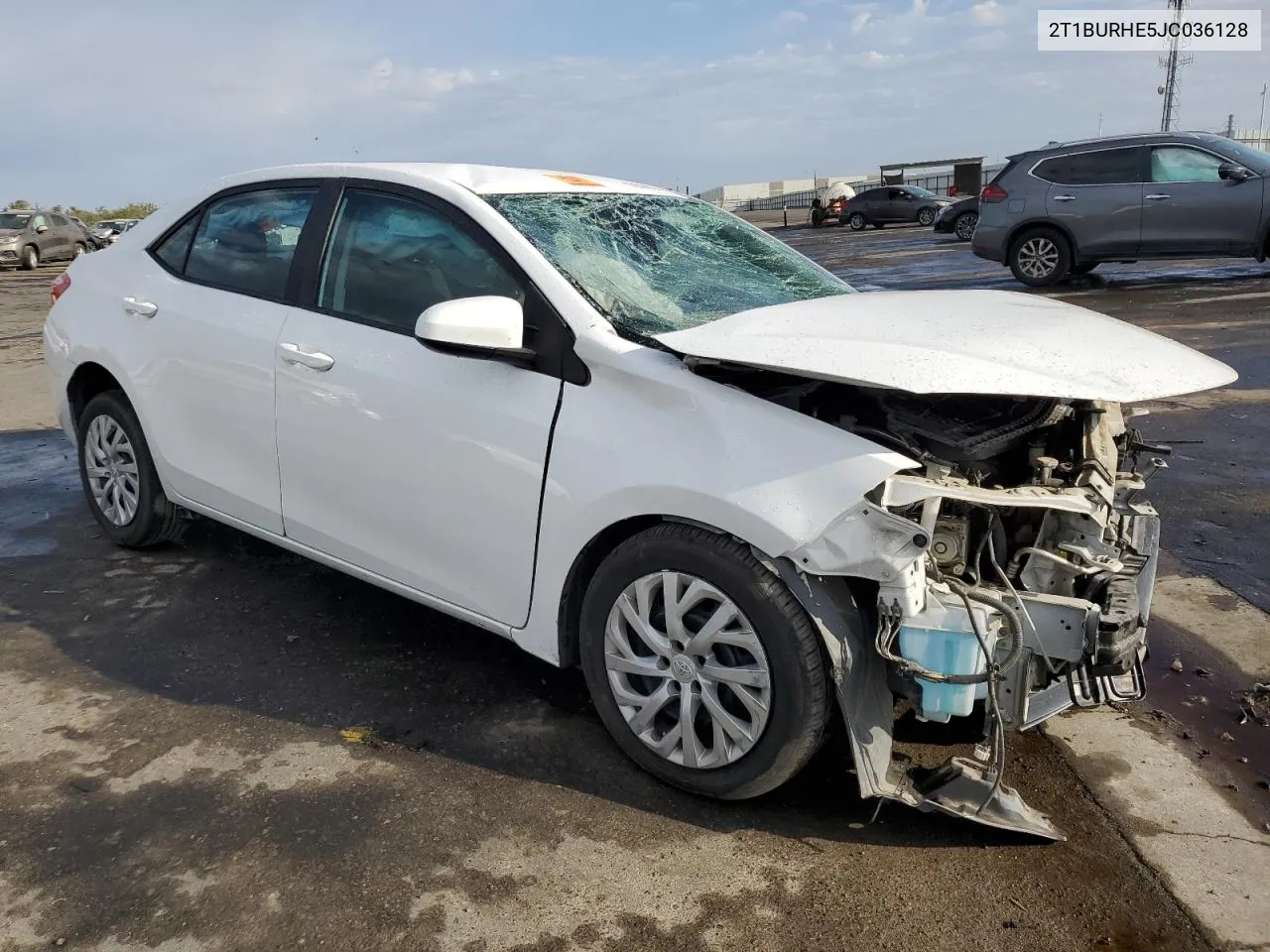 2018 Toyota Corolla L VIN: 2T1BURHE5JC036128 Lot: 72089674