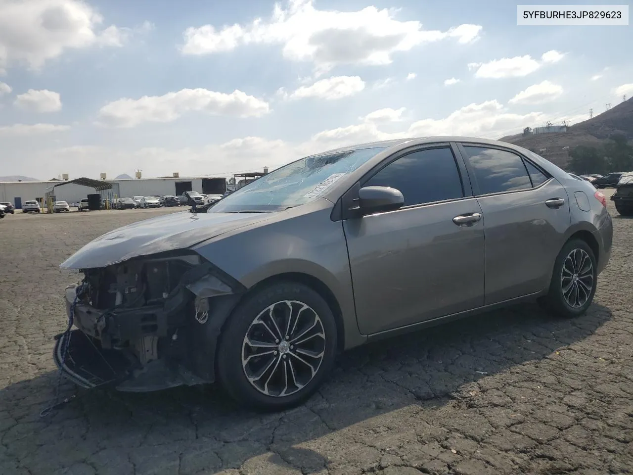 2018 Toyota Corolla L VIN: 5YFBURHE3JP829623 Lot: 72216214