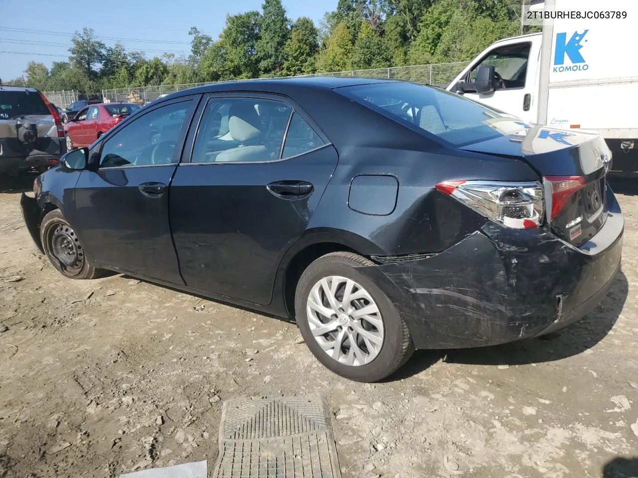 2018 Toyota Corolla L VIN: 2T1BURHE8JC063789 Lot: 72227154