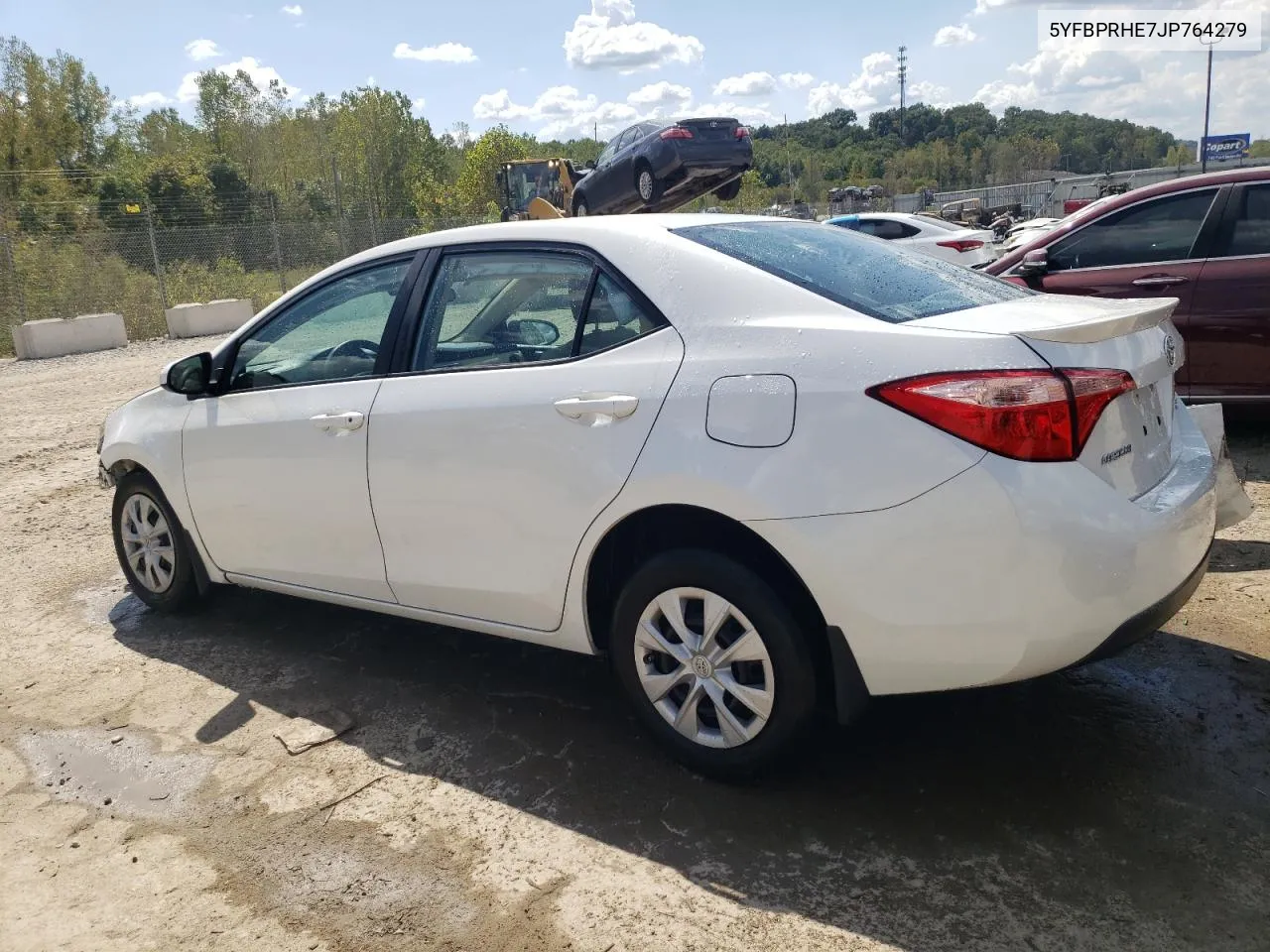 2018 Toyota Corolla Le Eco VIN: 5YFBPRHE7JP764279 Lot: 72362264