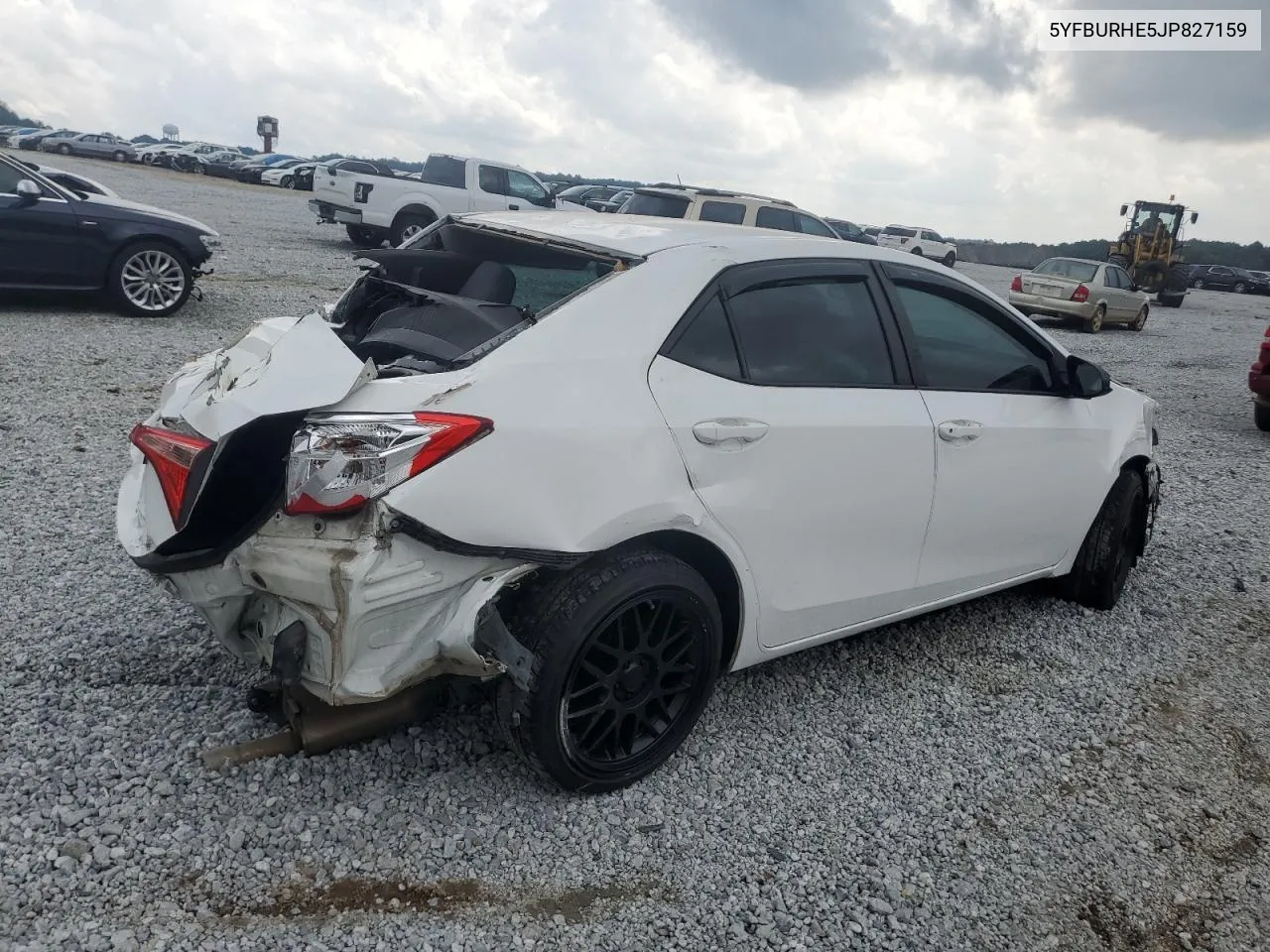 2018 Toyota Corolla L VIN: 5YFBURHE5JP827159 Lot: 72440204