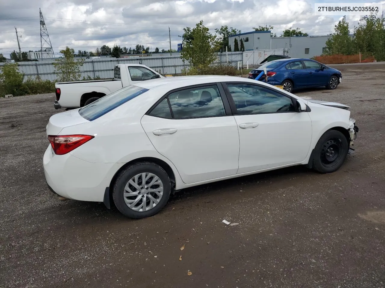 2018 Toyota Corolla L VIN: 2T1BURHE5JC035562 Lot: 72787754