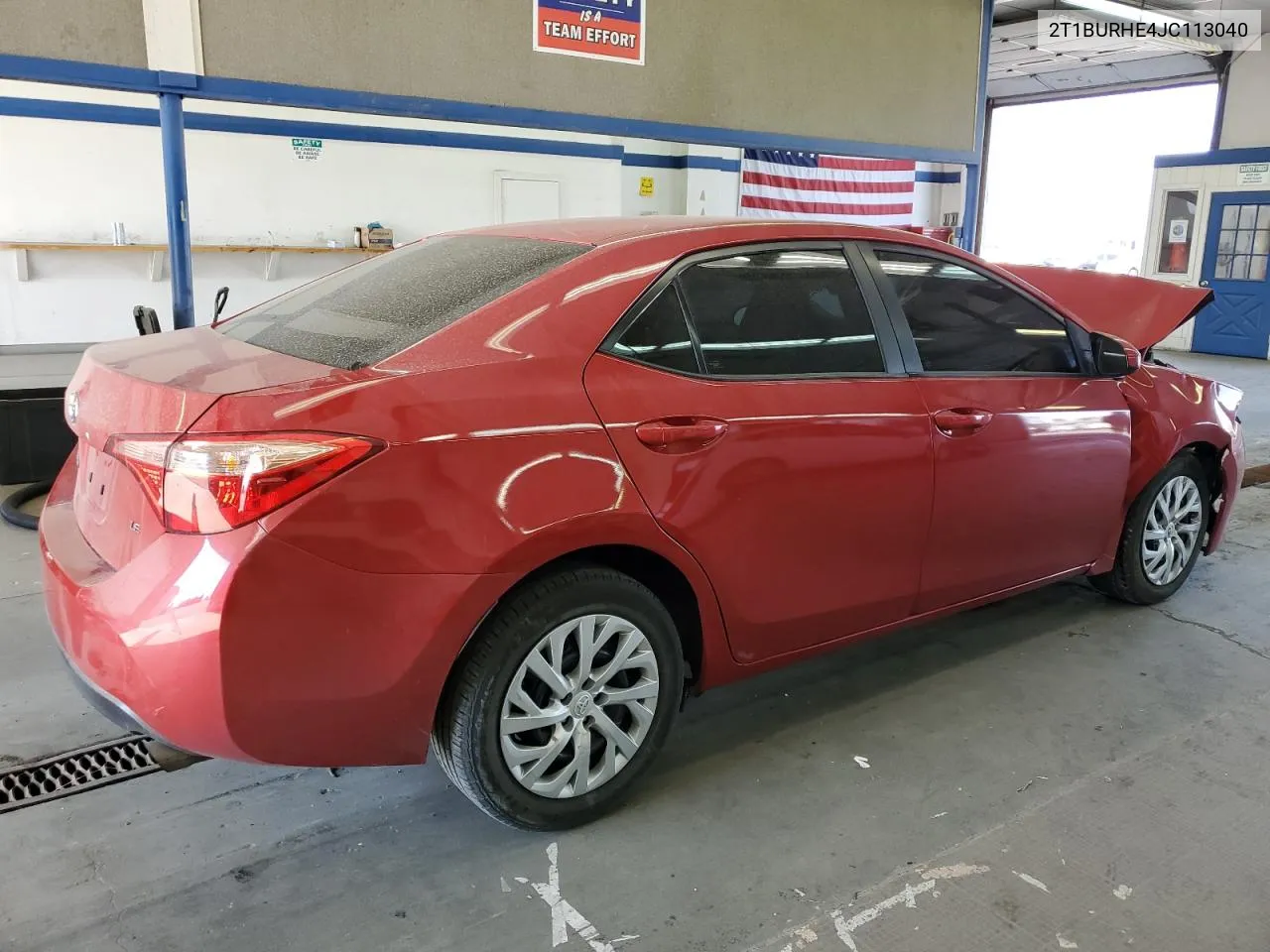 2018 Toyota Corolla L VIN: 2T1BURHE4JC113040 Lot: 73020764