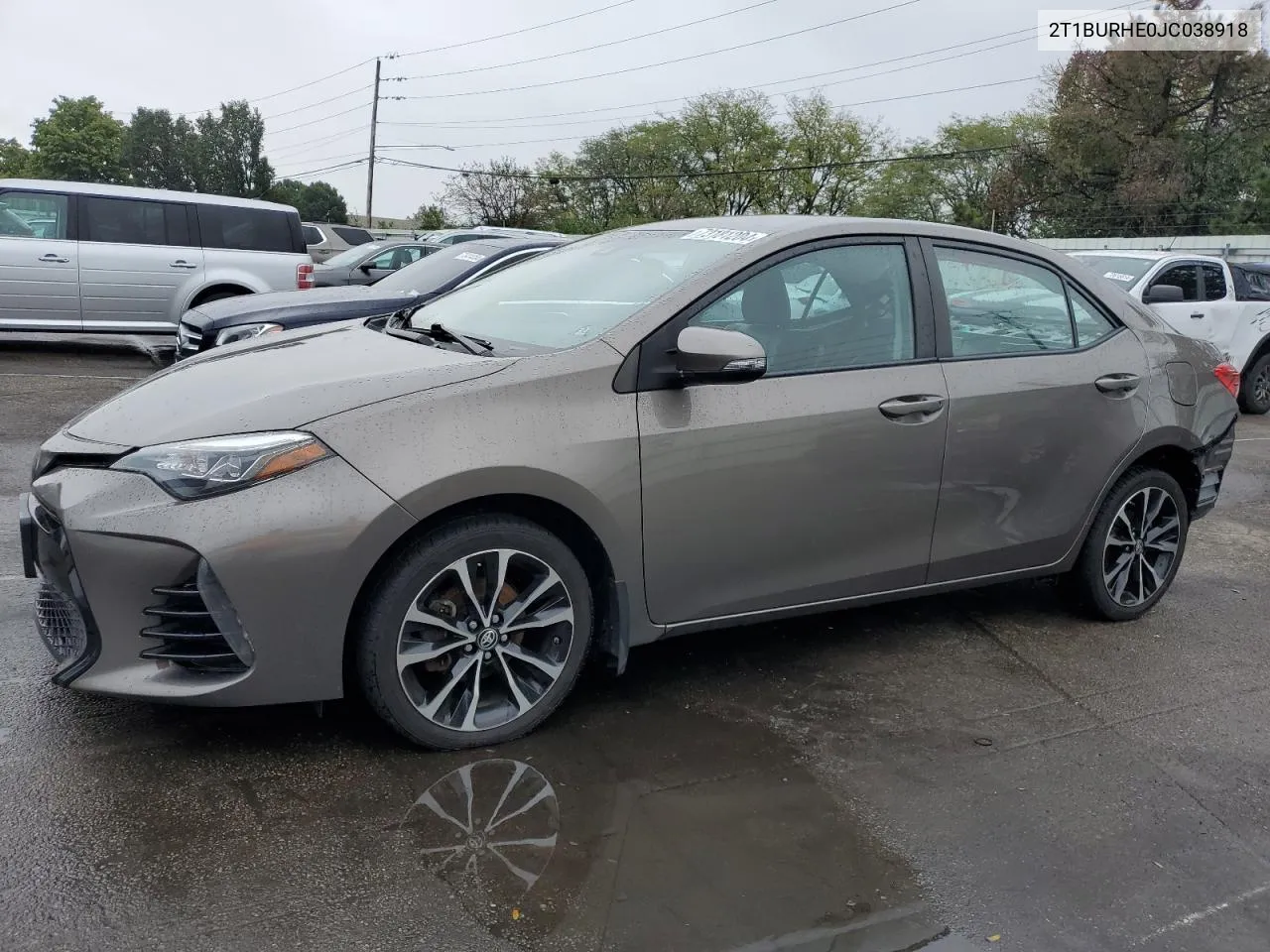 2018 Toyota Corolla L VIN: 2T1BURHE0JC038918 Lot: 73181204