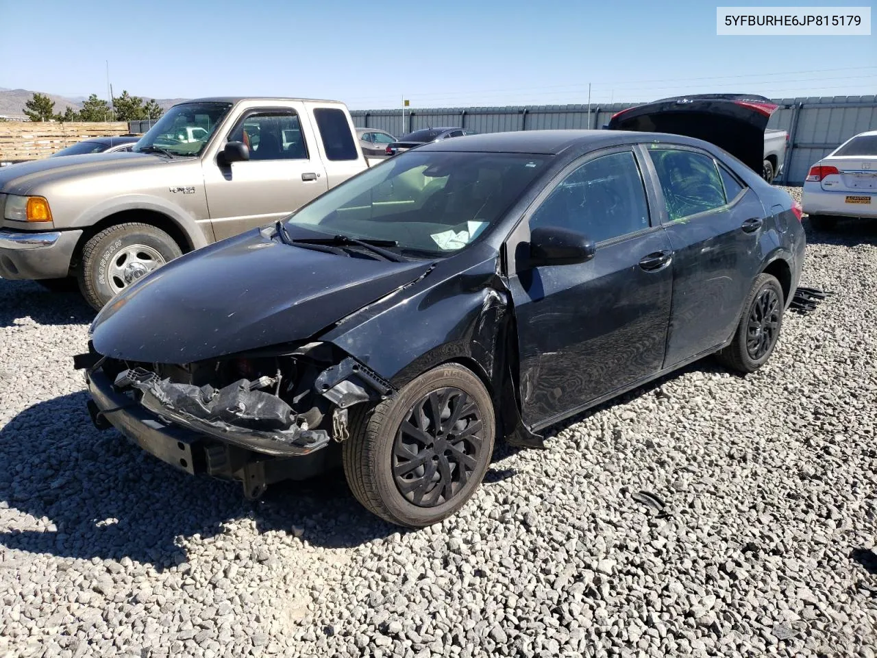 2018 Toyota Corolla L VIN: 5YFBURHE6JP815179 Lot: 73205264