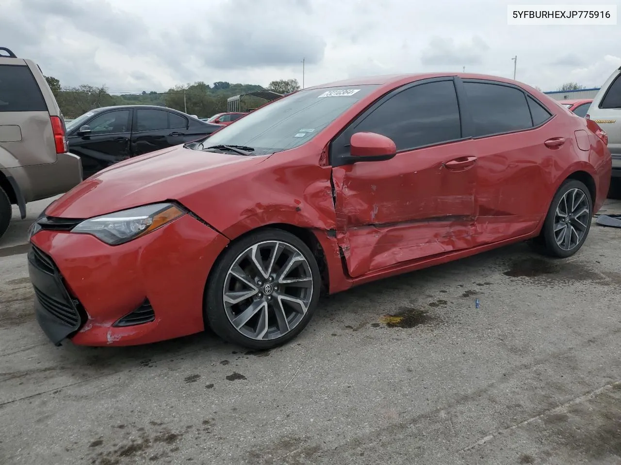 2018 Toyota Corolla L VIN: 5YFBURHEXJP775916 Lot: 73210364