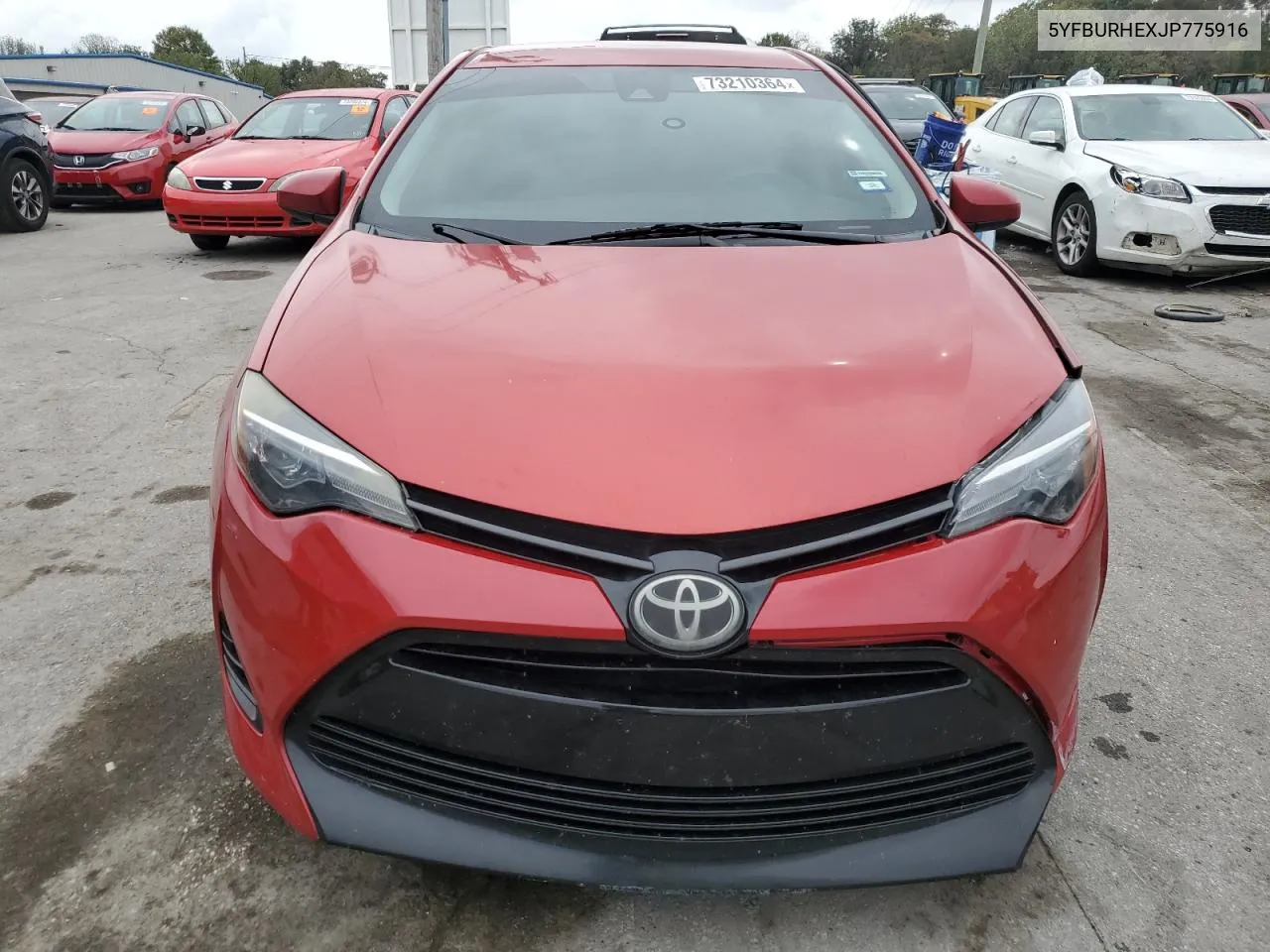 2018 Toyota Corolla L VIN: 5YFBURHEXJP775916 Lot: 73210364