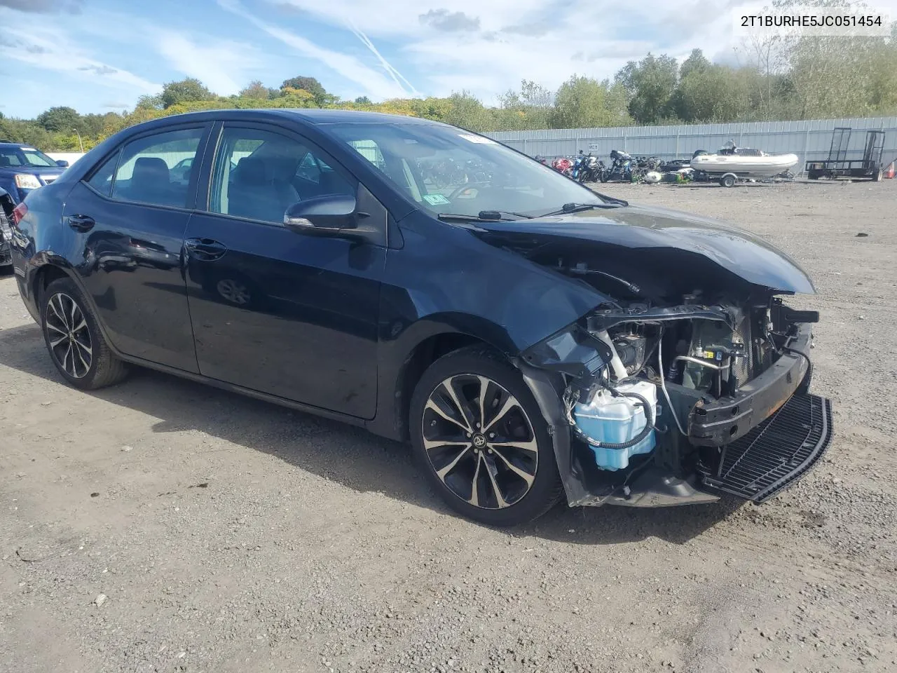 2018 Toyota Corolla L VIN: 2T1BURHE5JC051454 Lot: 73216734