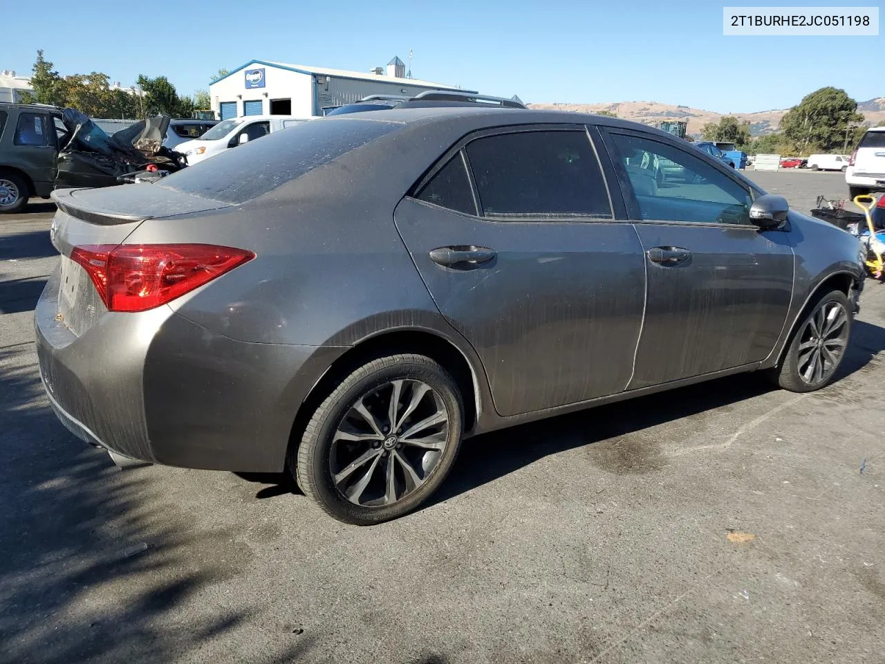 2018 Toyota Corolla L VIN: 2T1BURHE2JC051198 Lot: 73431494