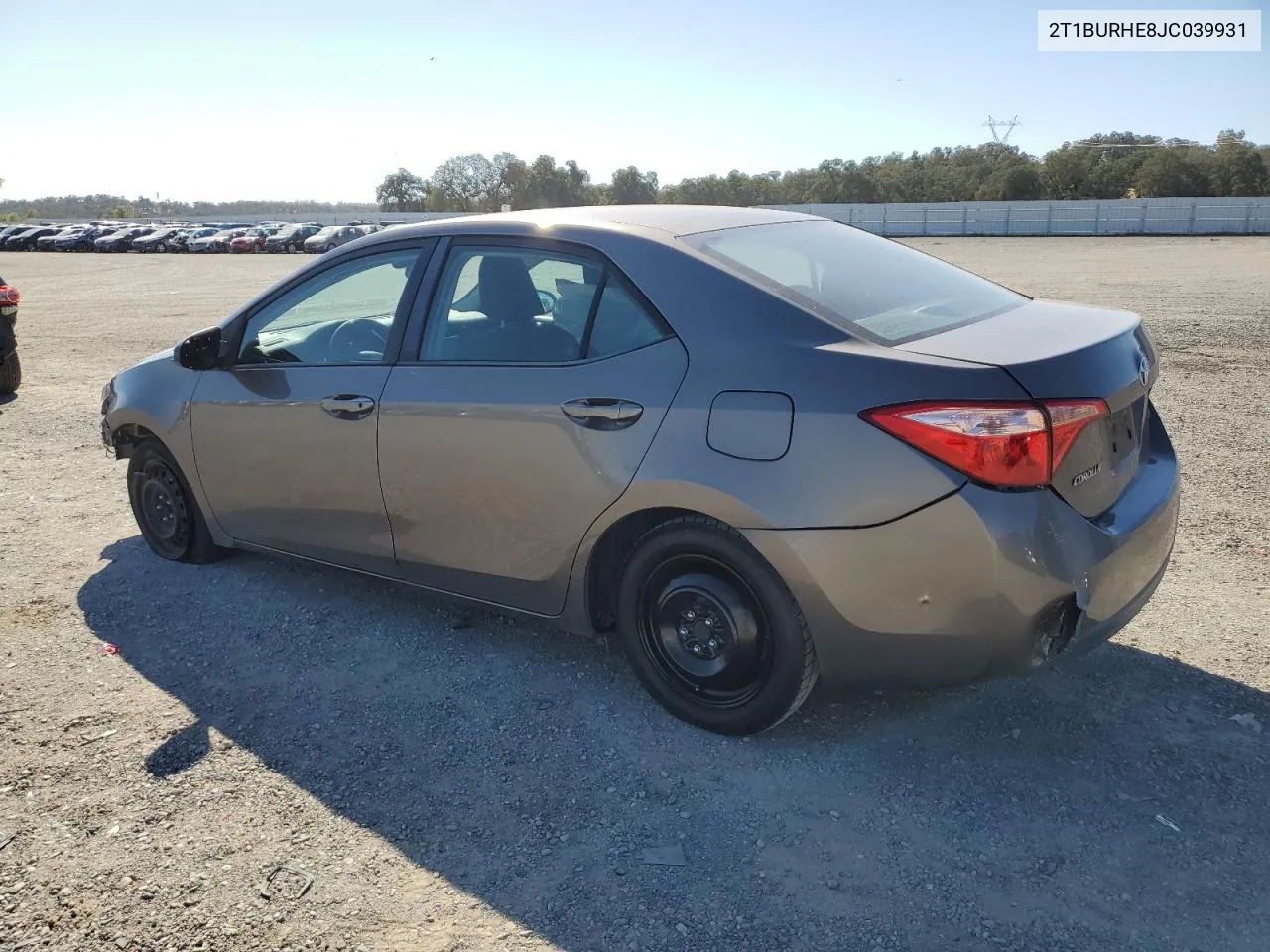 2018 Toyota Corolla L VIN: 2T1BURHE8JC039931 Lot: 73580664