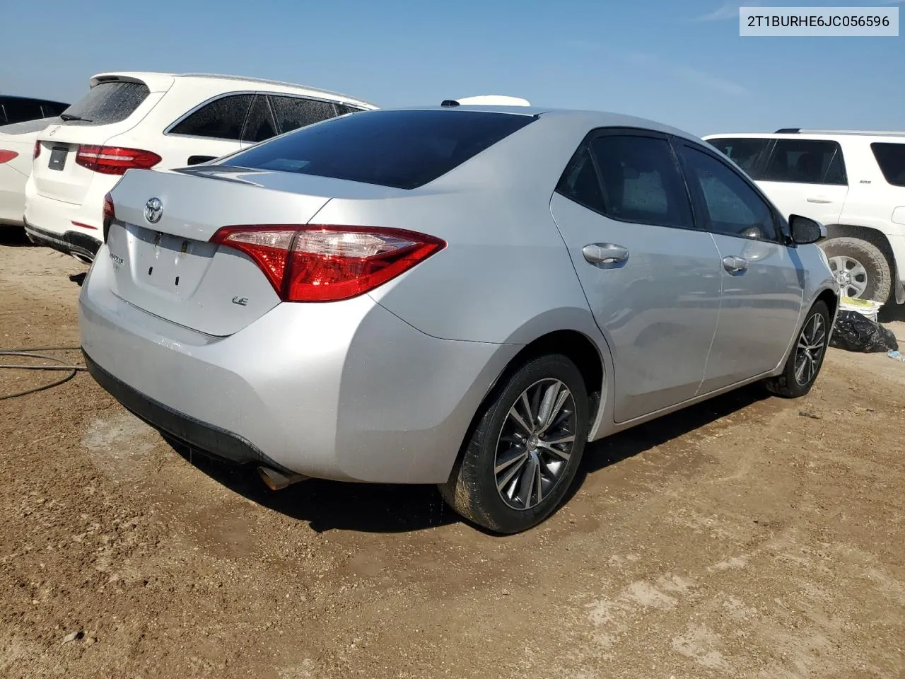 2018 Toyota Corolla L VIN: 2T1BURHE6JC056596 Lot: 73680334