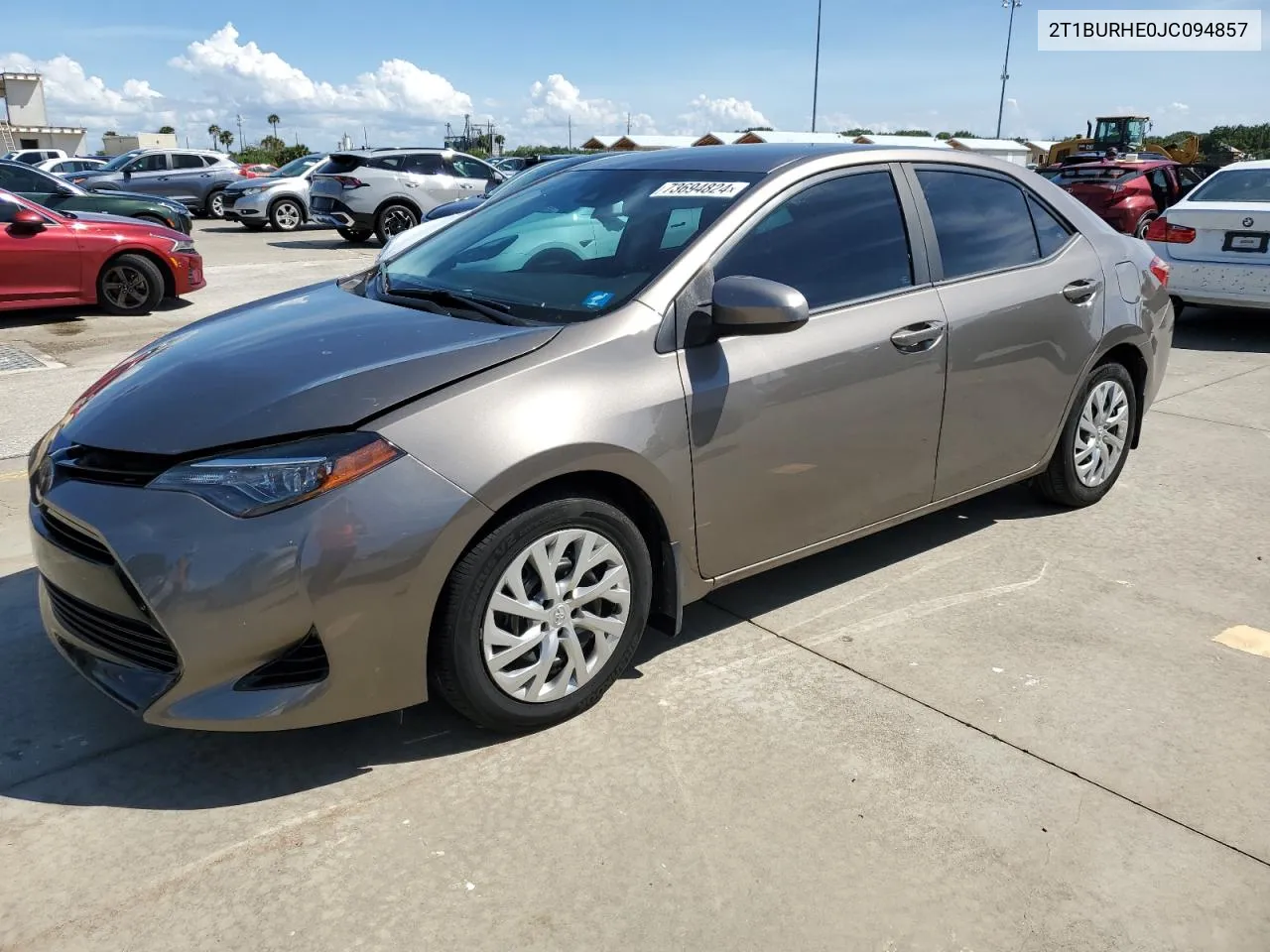 2018 Toyota Corolla L VIN: 2T1BURHE0JC094857 Lot: 73694824