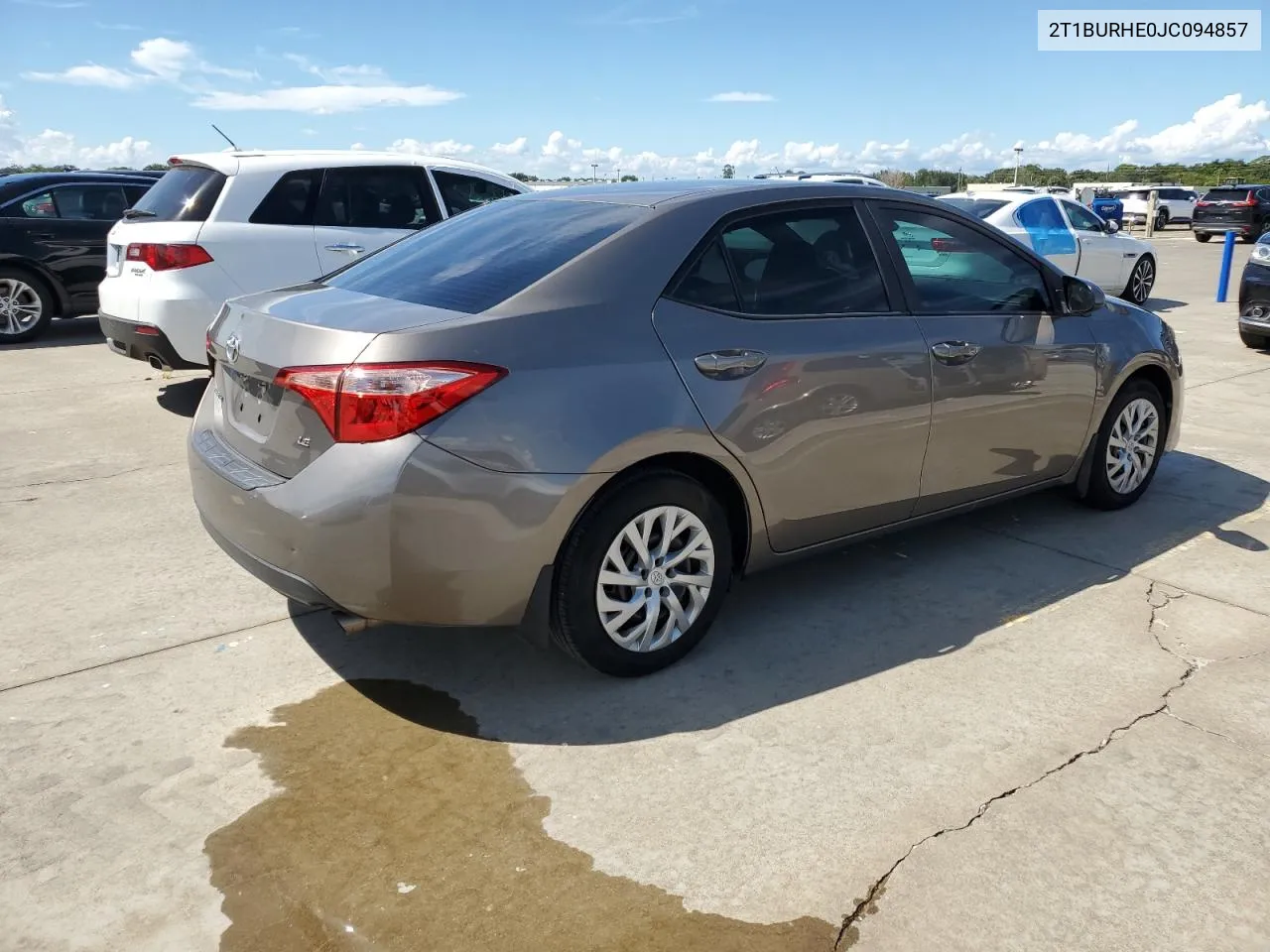 2018 Toyota Corolla L VIN: 2T1BURHE0JC094857 Lot: 73694824