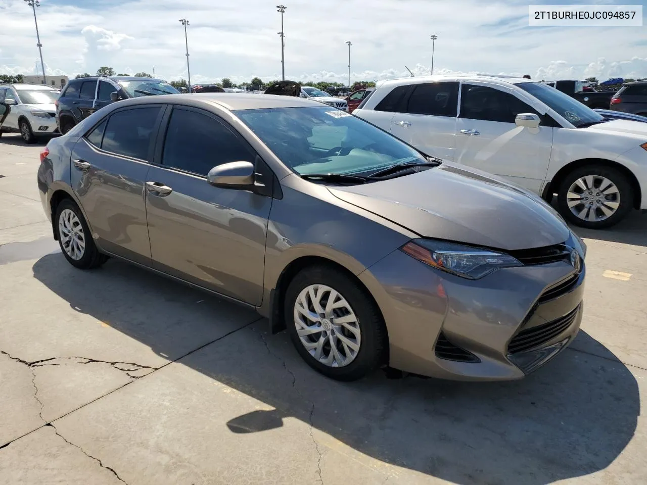 2018 Toyota Corolla L VIN: 2T1BURHE0JC094857 Lot: 73694824