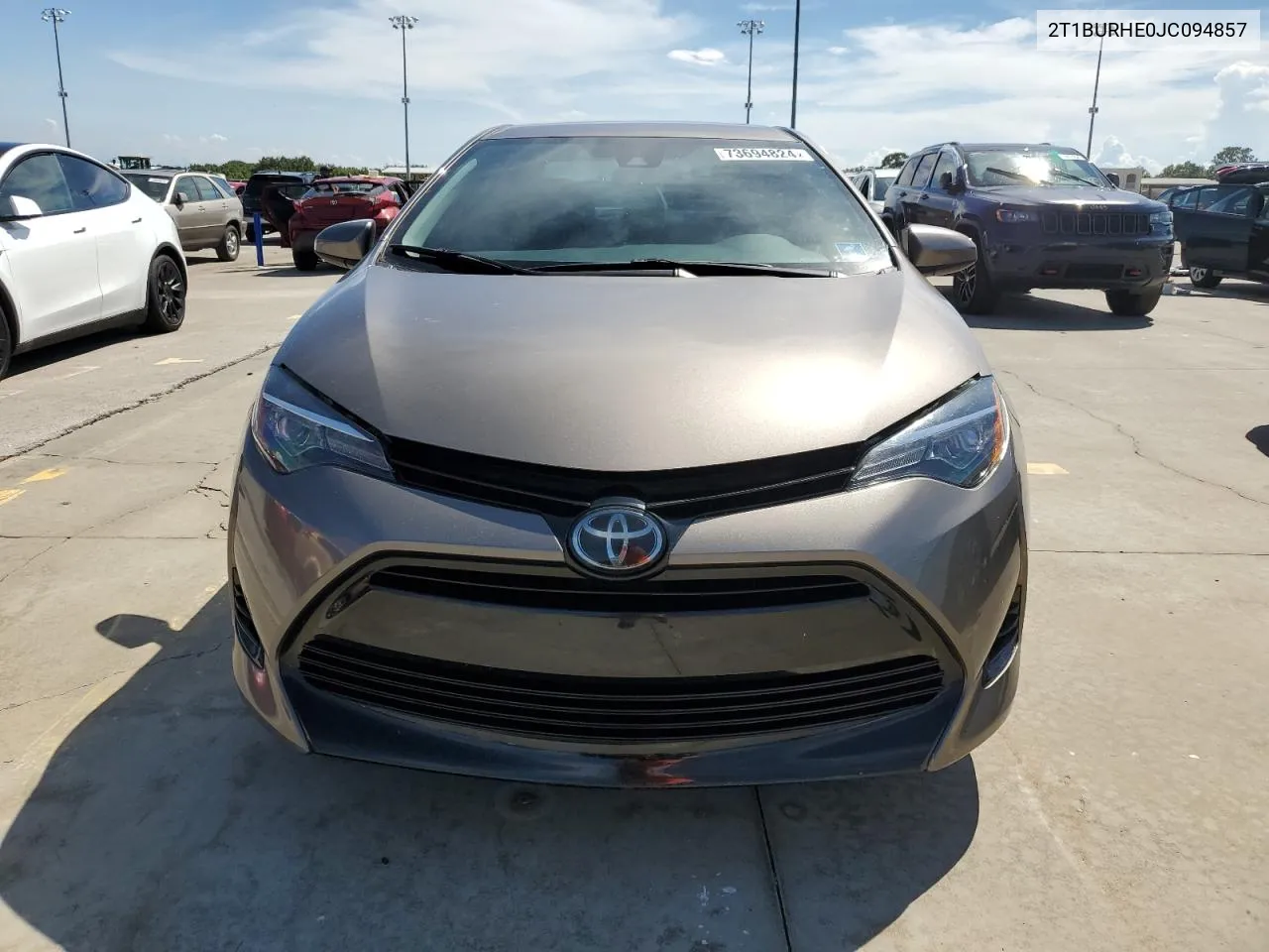 2018 Toyota Corolla L VIN: 2T1BURHE0JC094857 Lot: 73694824