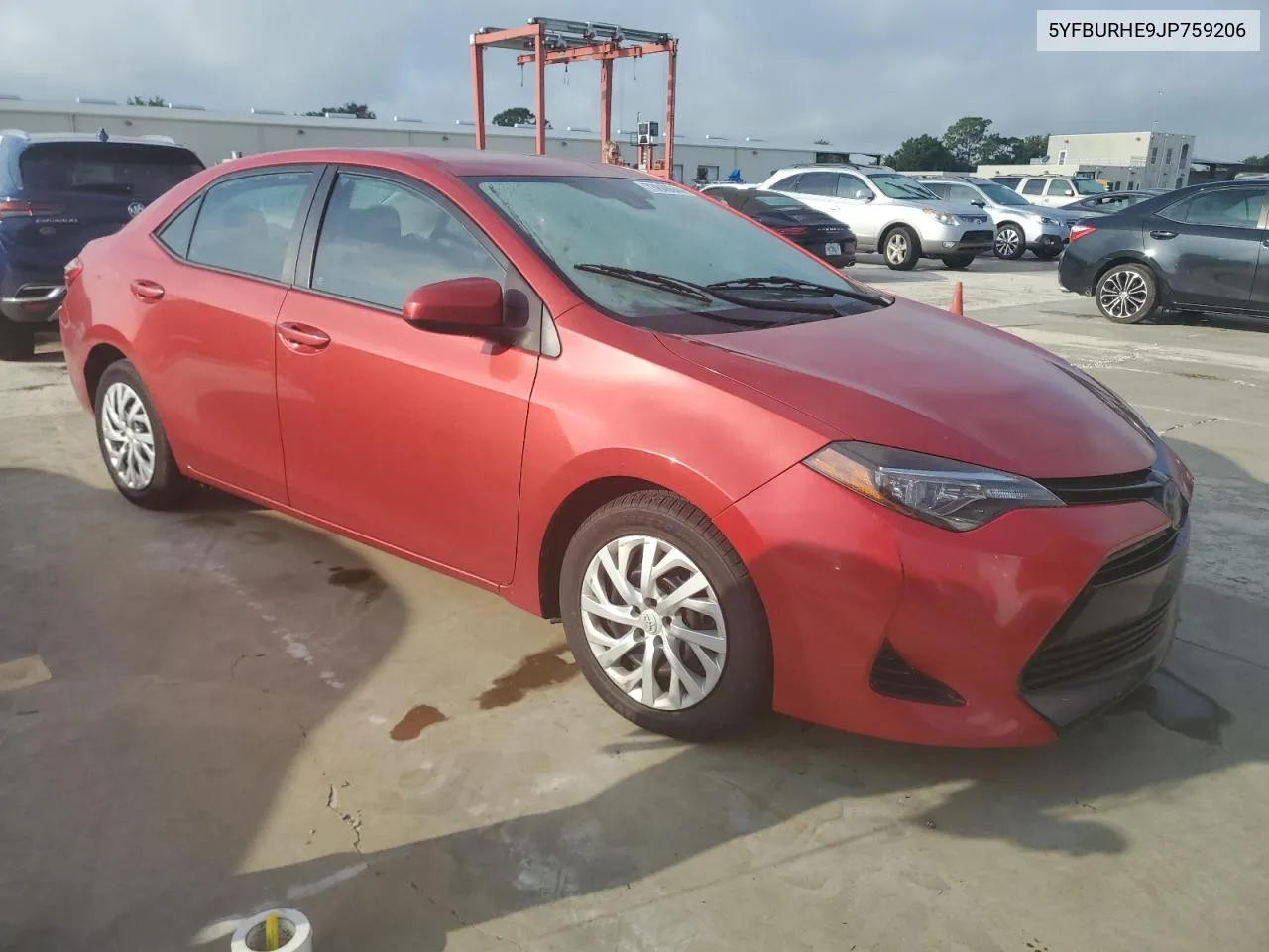 2018 Toyota Corolla L VIN: 5YFBURHE9JP759206 Lot: 73848644