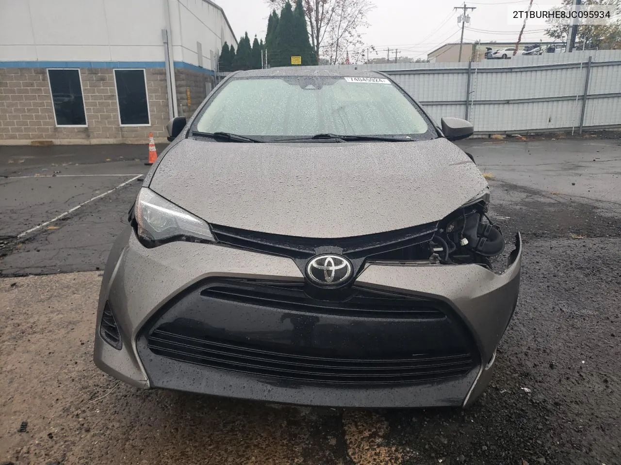 2018 Toyota Corolla L VIN: 2T1BURHE8JC095934 Lot: 74045924