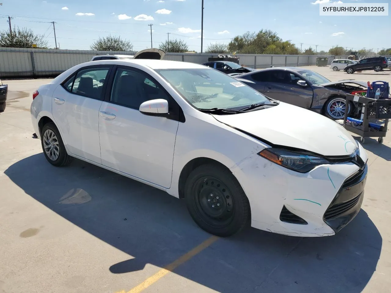 2018 Toyota Corolla L VIN: 5YFBURHEXJP812205 Lot: 74082974